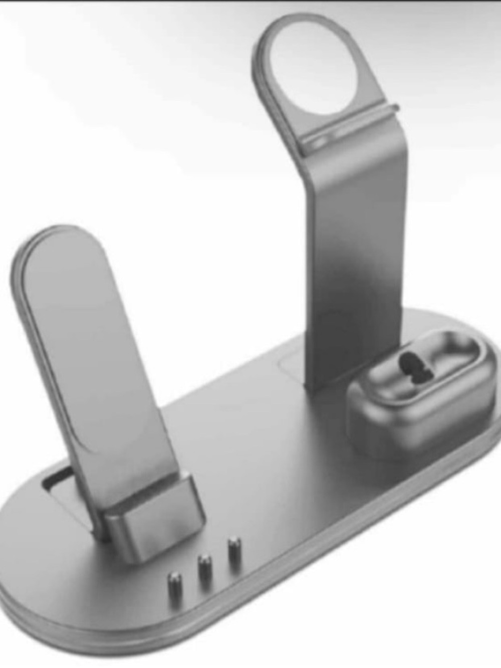 New 3 in 1 Grey Charging Dock Stand